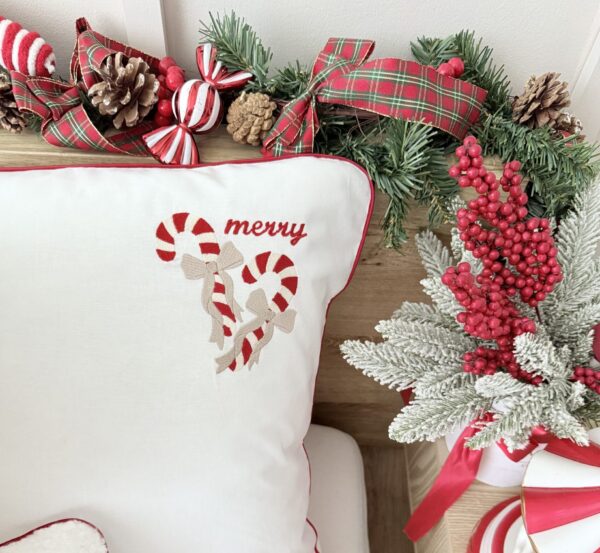 Świąteczna pościel haft lasek cukrowych - Simonila pościel bawełniana 100%