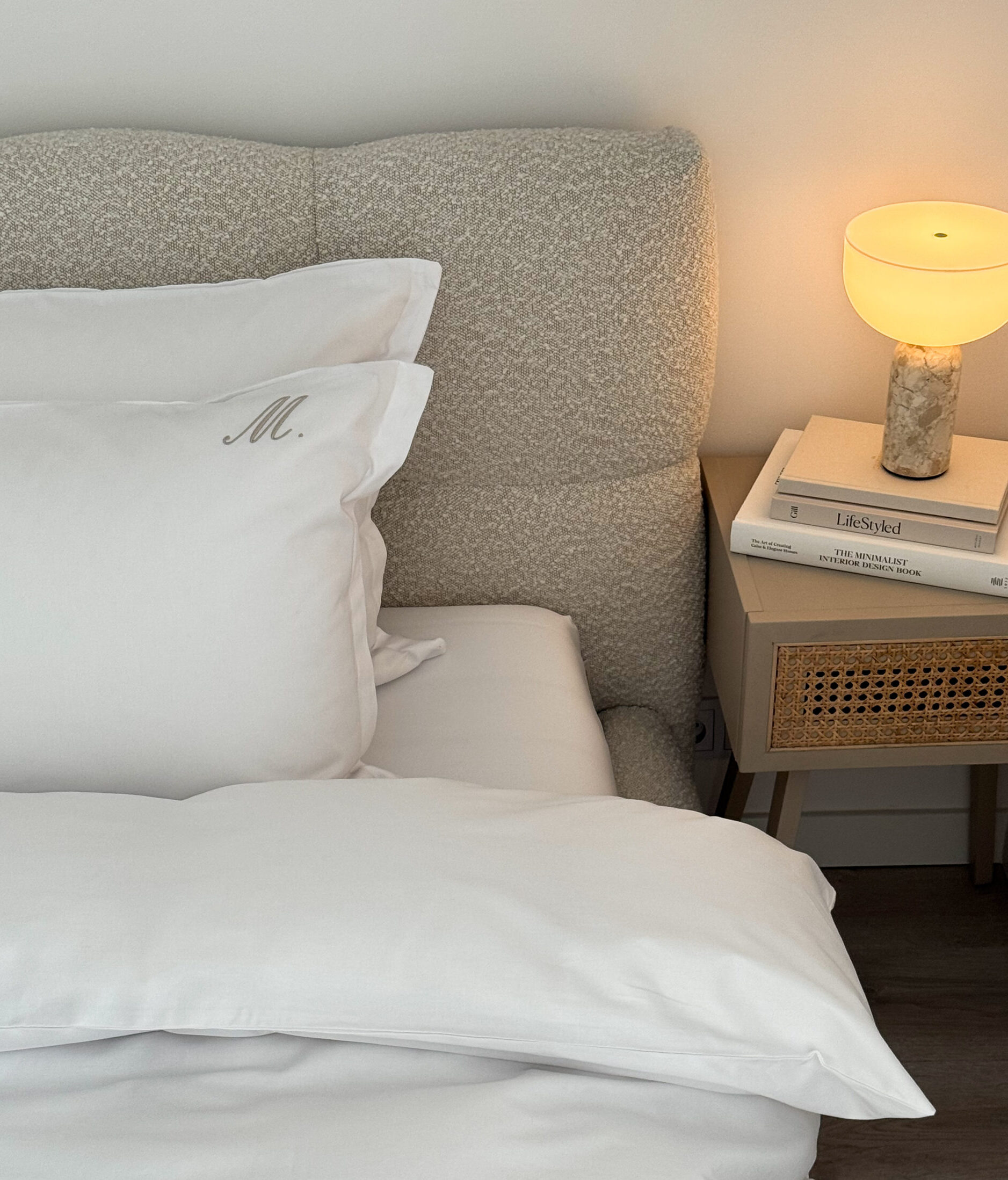 Pościel satynowa Pure personalizowana – biała - obrazek 2